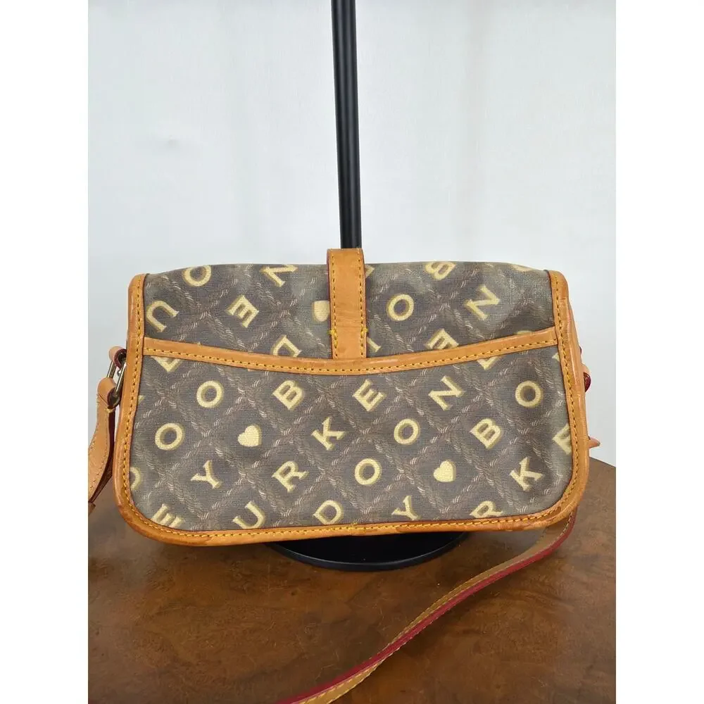 Dooney & Bourke Brown Monogram Crossbody with Tan Trim - Picture 4 of 12